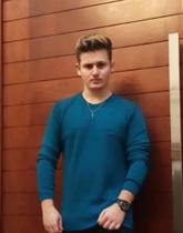 Sueter Cod Zero masculino verde petróleo tricot tamanho p