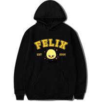 Suéter com capuz DHSPKN Skz Merch Album SKZ CASE 143 unissex