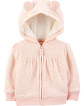 Suéter com capuz para bebês Simple Joys by Carter's Pink 18M Suéter com capuz para bebês Simple Joys by Carter's Pink 18M
