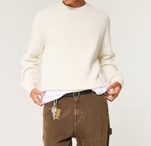 Suéter Creme Masculino HOO Boxy Regular