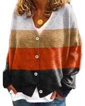 Suéter de cardigã LOAIHA Vintage Floral Crop com decote em V feminino Suéter de cardigã LOAIHA Vintage Floral Crop com decote em V feminino