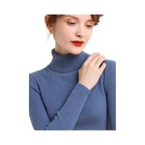 Suéter De Cashmere Feminino Com Gola Alta, Pulôver Macio Tricotado, Básico Para Outono E Inverno