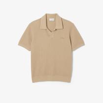 Suéter de Colarinho Polo Aberto de Algodão Misto