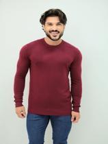 Suéter de lã importado gola V Suéter de lã importado gola V