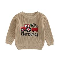 Suéter de Natal Aopwsrlyi Toddler Baby Reindeer 12-18M Suéter de Natal Aopwsrlyi Toddler Baby Reindeer 12-18M