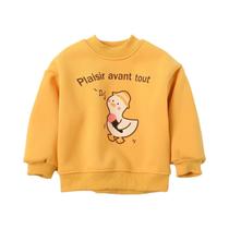 Suéter De Pelúcia Para Meninos E Meninas, Suéter Com Estampa De Desenho Animado, Pulôver Quente Com