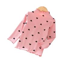 Suéter De Tricô Com Estampa De Coração Para Meninas, Moda Casual De Outono, Roupas Com Padrão Para