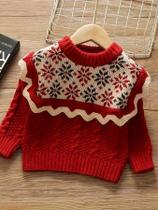 Suéter De Tricô Grosso Para Meninas Estilo Coreano Outono Inverno Suéter Infantil Estiloso E Moderno