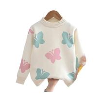 Suéter De Tricô Grosso Para Meninas, Moda Outono Inverno, Versátil E Fofo, Top Infantil Suéter De Tricô Grosso Para Meninas, Moda Outono Inverno, Versátil E Fofo, Top Infantil