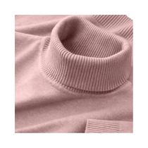 Suéter De Tricô Masculino De Gola Alta Para Outono E Inverno, Cor Sólida, Respirável E Quente,