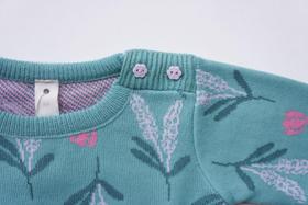 Sueter de Tricot Baby Infantil Mini Lady Estampado Lavanda Quentinho Sueter de Tricot Baby Infantil Mini Lady Estampado Lavanda Quentinho