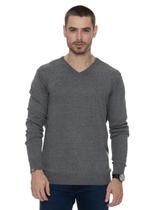 Suéter Decote V - Algodão