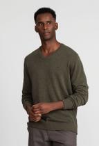 Suéter Docthos Slim Gola V Fio Melange Suéter Docthos Slim Gola V Fio Melange