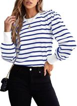 Suéter Dokotoo Business Casual Color Block para mulheres branco