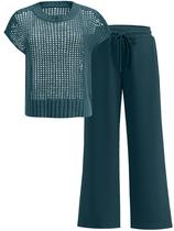 Suéter e Calças Soltas ANRABESS - Conjunto de Roupas Femininas em Duas Peças Suéter e Calças Soltas ANRABESS - Conjunto de Roupas Femininas em Duas Peças