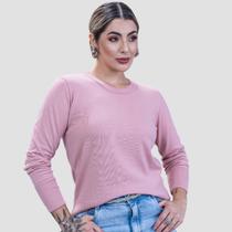 Suéter Feminino Básico Tricot Gola Redonda Suéter Feminino Básico Tricot Gola Redonda