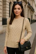 Sueter feminino blusa de la tricot trancado