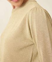 Suéter Feminino Brilho Manga Bufante Marisa-73068