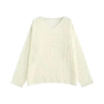 Suéter Feminino Casual Solto E Respirável Com Detalhes Vazados Estilo Japonês Para O Verão Suéter Feminino Casual Solto E Respirável Com Detalhes Vazados Estilo Japonês Para O Verão