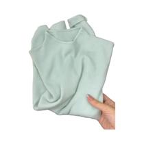 Suéter Feminino Casual Vintage de Tricô Manga Longa Gola Alta Liso Moda Outono Inverno 2026