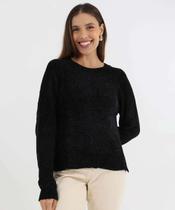 Suéter Feminino Chenille Marisa Preto-52037