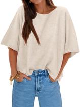 Suéter feminino Cicy Bell de meia manga com gola grande Suéter feminino Cicy Bell de meia manga com gola grande
