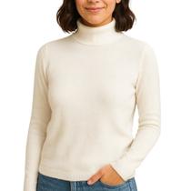 Suéter Feminino Clássico Gola Alta - SAK Modas
