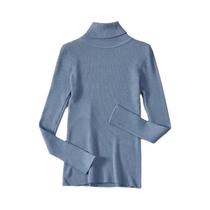 Suéter Feminino De Cashmere Macio Com Gola Alta, Básico, Sólido, Casual Para Outono E Inverno