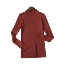 Suéter Feminino de Caxemira com Gola Alta - Pulôver de Malha Macia para Outono/Inverno