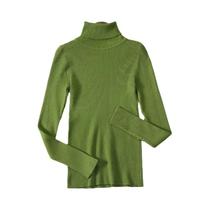 Suéter Feminino de Caxemira com Gola Alta - Pulôver de Malha Macia para Outono/Inverno