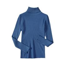 Suéter Feminino De Gola Alta Preto, Moda De Inverno, Tricô Elástico, Top Casual Básico
