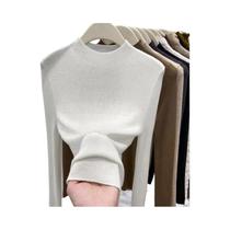 Suéter Feminino De Gola Alta Slim Fit Quente Casual Outono Inverno Pulôver Moda Coreana Tricô