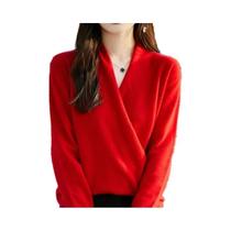 Suéter Feminino De Lã Merino E Caxemira Grossa, Tricotado, Manga Longa, Caimento Solto, Quente, Para