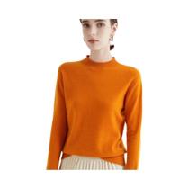 Suéter Feminino De Outono Inverno Com Gola Alta, Malha Casual, Tops Básicos Macios