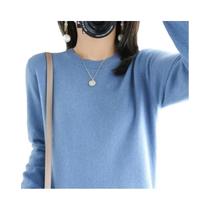 Suéter Feminino De Tricô Com Gola Redonda, Quente E Casual, Pulôver De Outono E Inverno, Moda - other