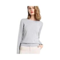 Suéter Feminino De Tricô Manga Longa Gola O Quente Casual Pulôver Estilo Coreano Liso Para Outono
