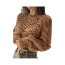 Suéter Feminino De Tricô Vintage Harajuku Solto De Manga Longa, Macio E Quente, Elegante Para