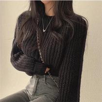 Suéter Feminino De Tricô Vintage Harajuku Solto De Manga Longa, Macio E Quente, Elegante Para Suéter Feminino De Tricô Vintage Harajuku Solto De Manga Longa, Macio E Quente, Elegante Para