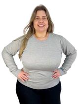 Sueter Feminino Decote Redondo Plus Size 658023