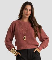 Sueter Feminino Em Tricot Dianna Rosa Sueter Feminino Em Tricot Dianna Rosa