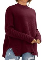 Suéter feminino Eytino plus size com manga em forma de asa de morcego Ruby 4X