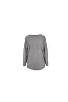 Suéter Feminino Miose Amplo Quadriculado Cinza Suéter Feminino Miose Amplo Quadriculado Cinza