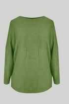 Suéter Feminino Miose Amplo Quadriculado Verde