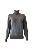 Suéter Feminino Miose Gola Alta Cinza