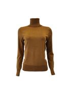 Suéter Feminino Miose Gola Alta Marrom