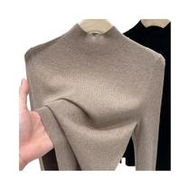 Suéter Feminino Slim Fit Com Gola Alta AOSSVIAO Moda Outono Inverno Pullover Tricotado Em Cor Sólida