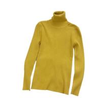 Suéter Feminino Slim Fit De Gola Alta Estilo Coreano Para Outono E Inverno