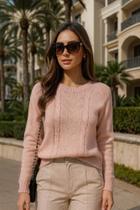 Sueter feminino trancado meio blusa de la tricot Sueter feminino trancado meio blusa de la tricot