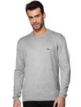 Suéter Guess Masculino Tricot Pullover Basico Cinza Mescla