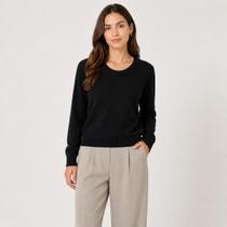 Suéter Linha Feminina Facinelli 651252 Preta